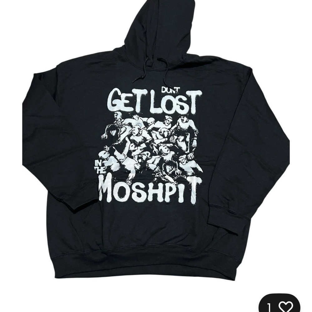Snot Don’t  Get Lost Black Graphic Hoodie
